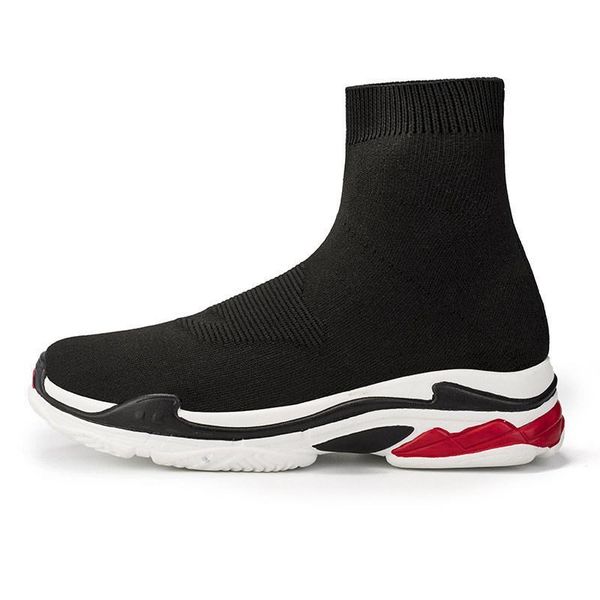 

2019 designer shoes men womens speed trainer fashion boots sock shoes black mens casual shoes trainers sneakers d09