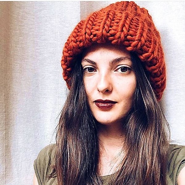 

winter hat new autumn imitation fur women warm knit hat innocent urinal female solid color simple earmuffs thick elastic, Blue;gray