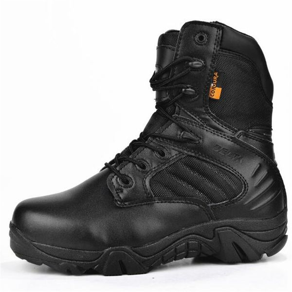 

men delta tactical boots leather high performance waterproof boots outdoor breathable non-slip hiking sneakers for men