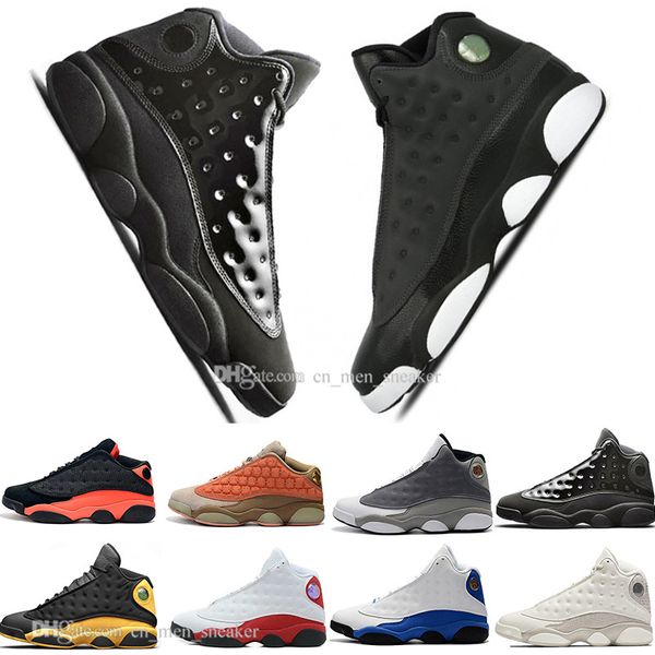 

new 13 13s cap and gown terracotta blush mens basketball shoes phantom black infrared flints bred men sports sneakers designer trainers, White;red