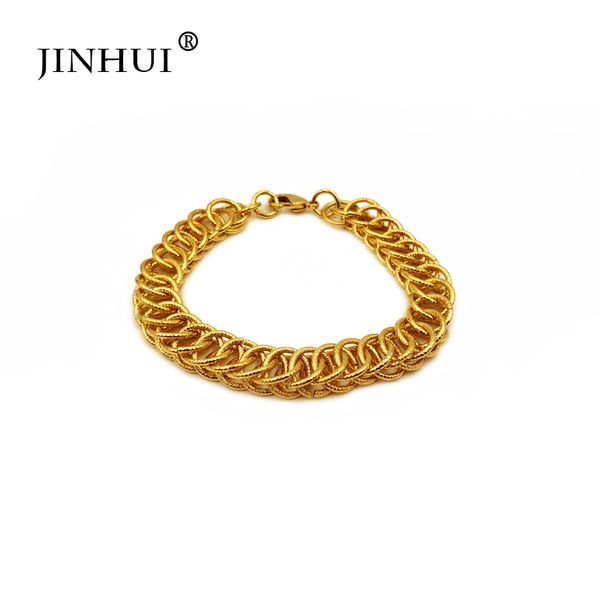 

jin hui fashion new african ethiopia gold color men bracelet women party ornament luxury gifts for friends dubai bangle jewelry, Black