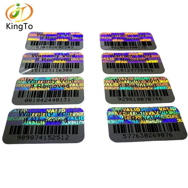 

custom anti-counterfeiting hologram sticker with barcode
