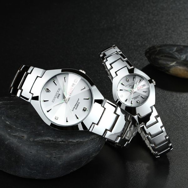 

мужчины кварцевые часы мода дизайн водонепроницаемый женщины платье наручные часы световой любителей смотреть masculino, Slivery;brown