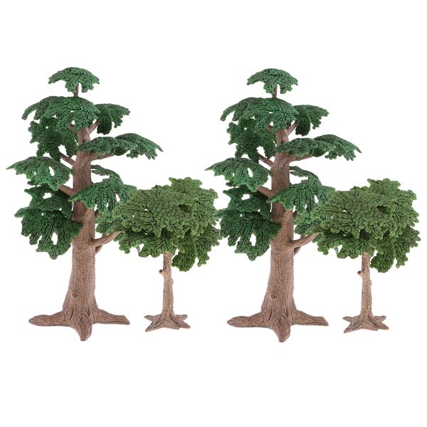 

4pcs pine tree ancient cycad cypress for micro landscape scenery dioramas