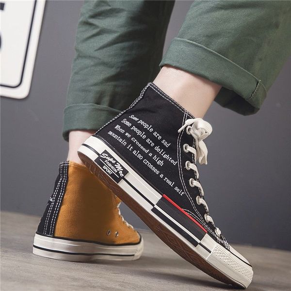 

high school canvas shoes, male students, korean version, fashion shoes, couples, mandarin duck, men's shoes, net red shoes, Black
