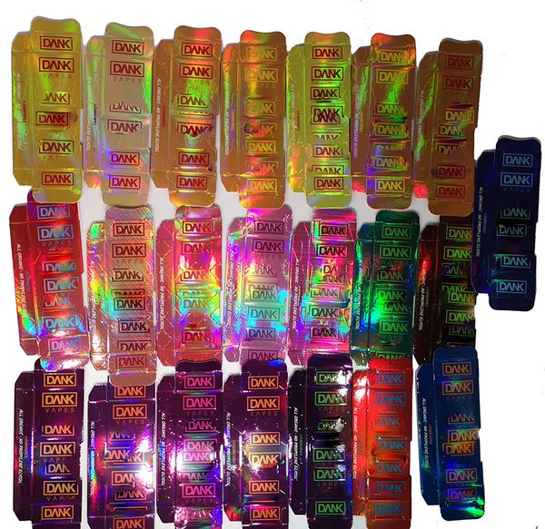 

Окно Голографическая Данк Vapes New Black Side бумажные коробки Vape картридж Упаковка для электронных сигарет Vape Pen Pen Испаритель Vape Box