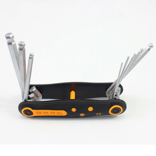 

bicycle tools sets bike multi repair kit hex spoke wrench screwdriver chrome vanadium steel multifunctional folding multitools