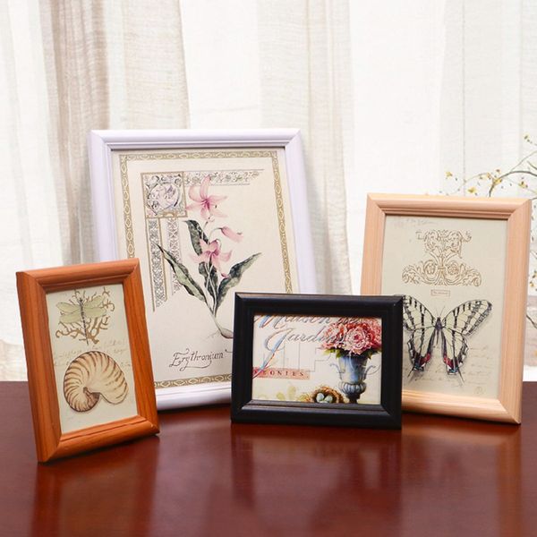 

5/6/7/10/12 inch p frame wall mounted european wooden wall-hanging picture classical modern entrance home decor diy