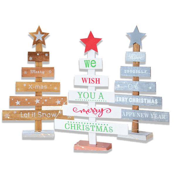 

2019 wooden deskchristmas tree beautiful holiday for toy drop shipping