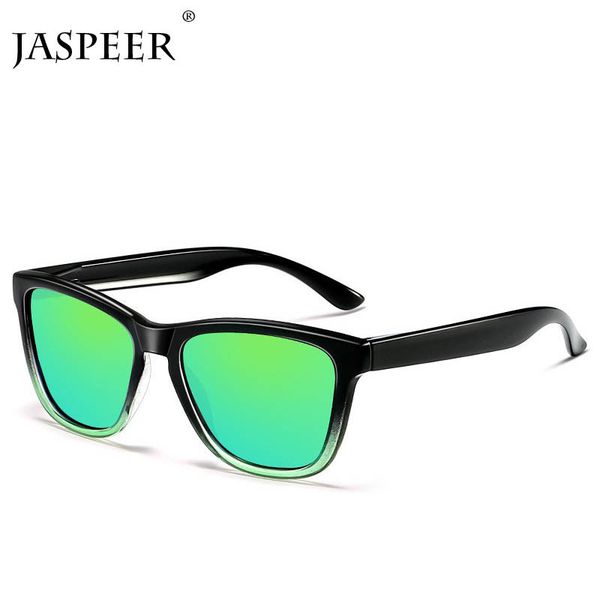

jaspeer new square sunglasses men women fashion brand design blue black mirror glasses male goggle eyewear