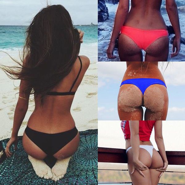 

womens brazilian bikini bottom thongs summer beach bathing trunks