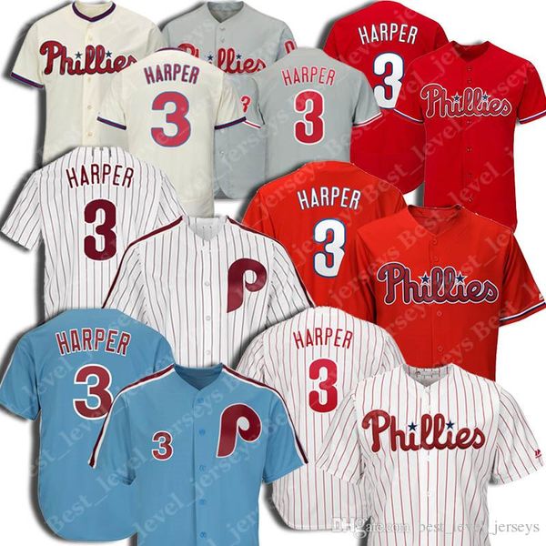 

Phillies jersey 3 Bryce jersey Harper 7 Maikel Franco 10 Darren Daulton 99 Mitch Williams 20 Mike Schmidt Cool Base Player Jersey