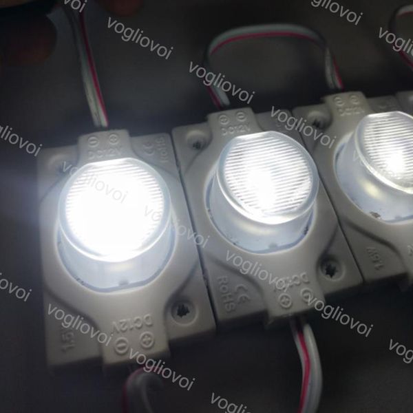 

led module 2w smd3030 side emitting window light with lens 180 degree injection for backlight holiday advertisement decoration dhl