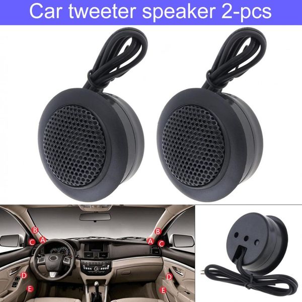 

2pcs 150w aluminium shell silk stretch film high efficiency dome tweeter speakers for car audio system