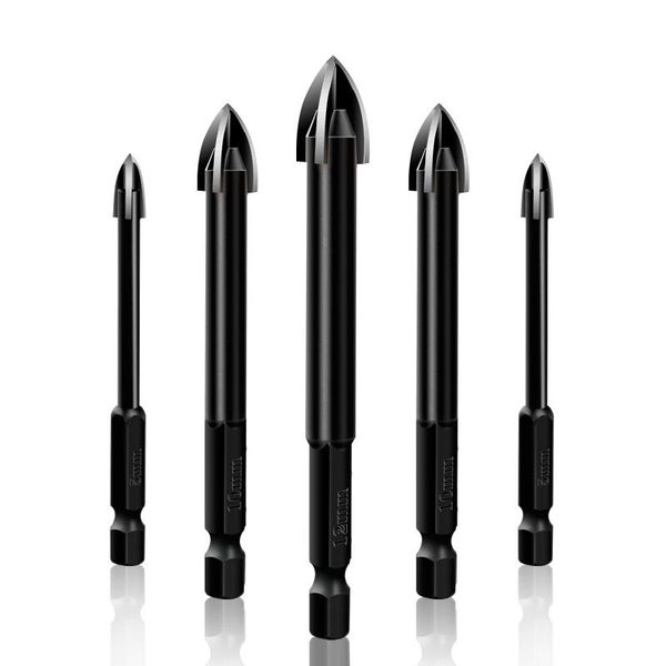 

5/6/8/10/12mm multifunctional hexagonal handle cross triangle wood working drill bit carbide power tool accessories