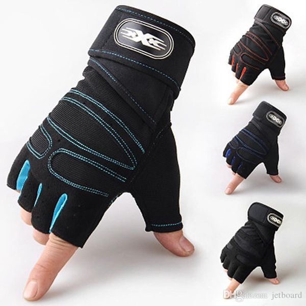 

износостойкое обучение мужской спортивной фитнес половины относится к открытому anti-slip перчатка, Black