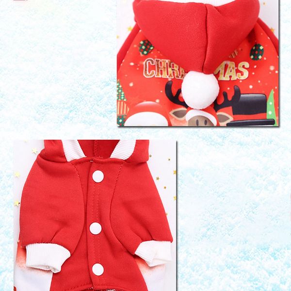 

горячая рождество pet одежда для собак зимние комфортная мягкие hoodied кофты для печати рождество шаблон одежда для собак животные xxl