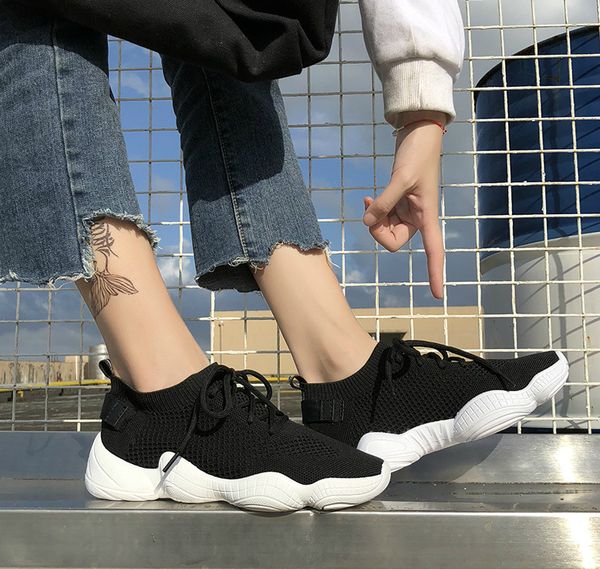 

sneakers women mesh breathable casual shoes solid basket tennis shoes fashion jogging sport 2019 new women running