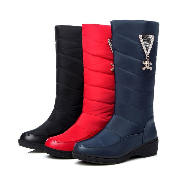Compre 2017 Resistente Al Agua Para Mujer Botas Para La Nieve, Además De Las Mujeres Embarazadas Abajo Cálidos Zapatos De Algodón Madres Compre 2017 Resistente Al Agua Para Mujer Botas Para La Nieve, Además De Las Mujeres Embarazadas Abajo Cálidos Zapatos De Algodón Madres
