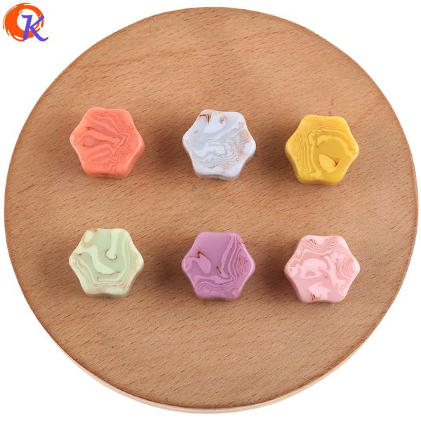 

сердечные дизайн 18x18mm 100pcs смола бисер / hand made / ювелирные изделия волос аксессуары / мраморный эффект бисер / diy бисер изготовлен