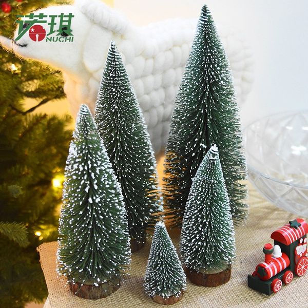 

festival christmas tree decoration artificial mini christmas trees tabletrees snow ornaments for party decoration