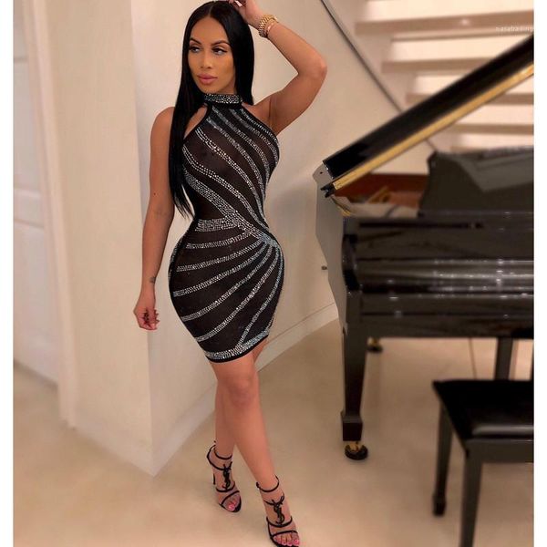 

нерегулярные рукавов женщин дизайнер ну вечеринку bodycon платья случайные женщины горный хрусталь одежда женщин повседневные платья секси, Black;gray