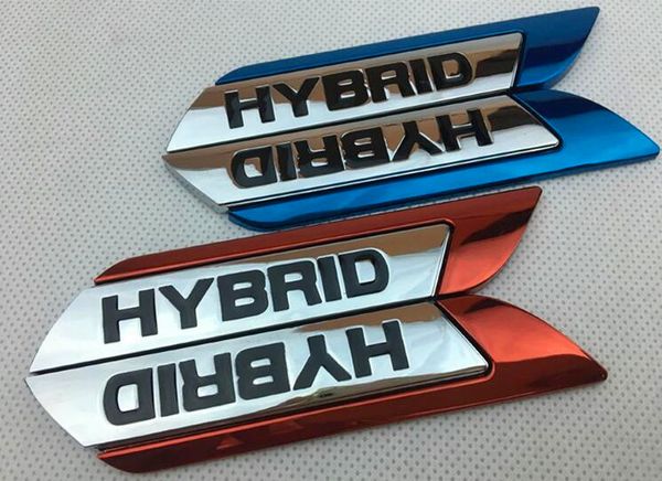 /"HYBRID/" Sticker Brand Universal Auto Car 3D Logo ABS New Emblem Badge Decal