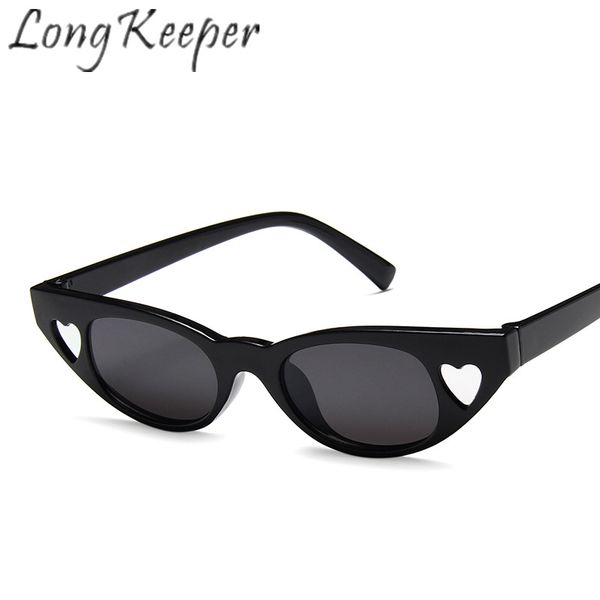 

long keeper sunglasses cat eye women sun glasses men eyeglasses ritro eyewear plastic frame shade hd views resistance fashion, White;black
