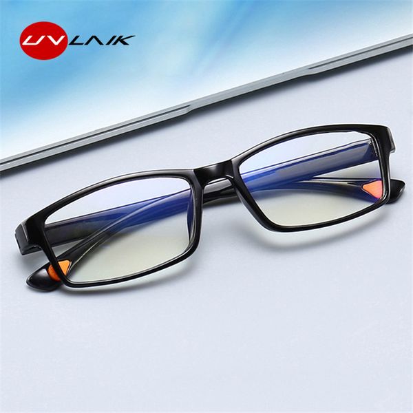 

uvlaik tr frame finished myopia glasses shortsighted eyewear men women prescription spectacle nearsighted eyeglasses -1.0~-4.0, Black