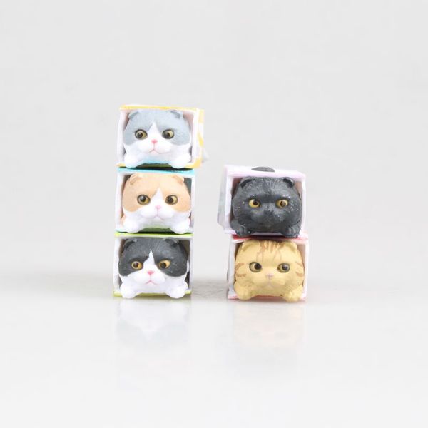 

cat backyard five cat scenes 1 generation 2 generation doll machine toy bag dolls