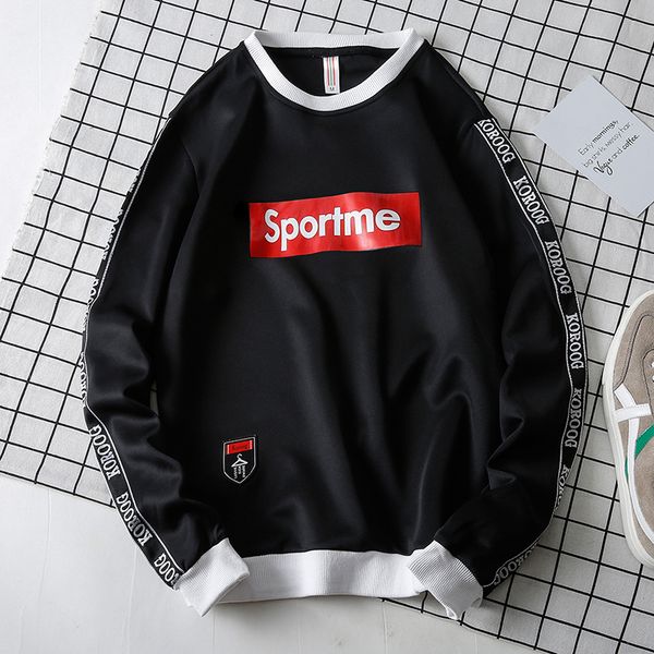 

2018 men's and women vintage sportme logo hoodie sweatshirt fashion style, Black