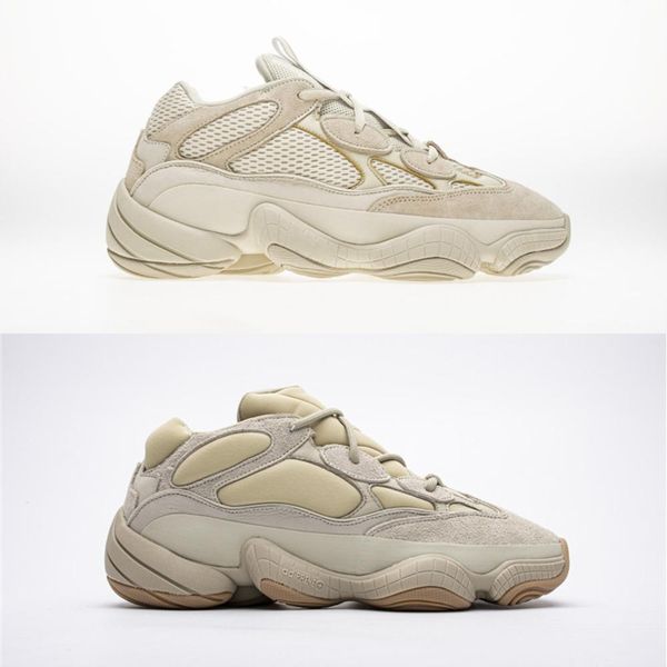 

originals 500 stone wave runner kanye west salt super moon yellow utility black blush casual shoes men authentic sneakers sports with box