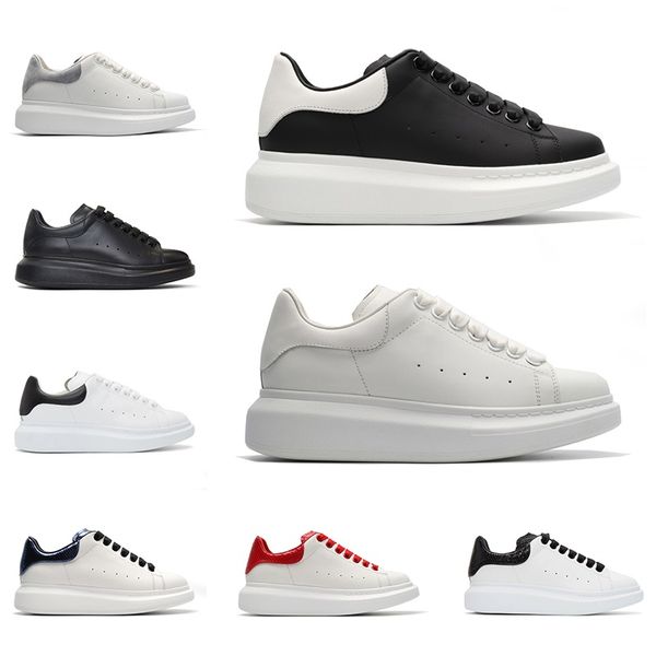 

platform sneakers men women casual shoes triple black white red suede leather mens womens sports size 36-44