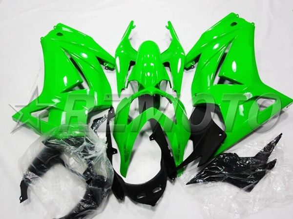 

4 gifts injection mold new abs motorcycle full fairings set fit for kawasaki ninja250r ex250 zx250r 250 2008 - 2014 body set bright green