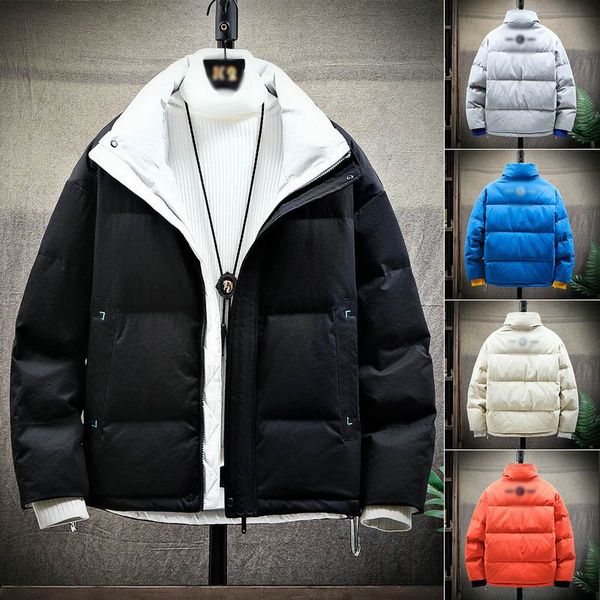 

2019 new luxury winter new down jacket men's thick warm fashion tooling jacket harbor wind trend youth casual shirt size m-5xl, Black