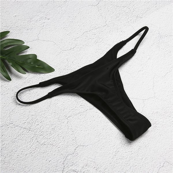 

women swimsuit solid color bikini set brazilian cheeky bottom thong v swimwear lot