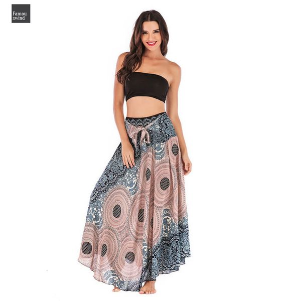 

boho юбка женщины новый цветок длинные полный spring summer beach солнечный юбки цветочные шифоновое ruched летняя юбка туту одежда o20, Black