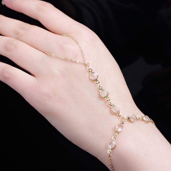 

women bracelet crystal bracelets charms bangles ladies round jewellery wedding fashion trendy silver color zinc alloy pulseras, Black