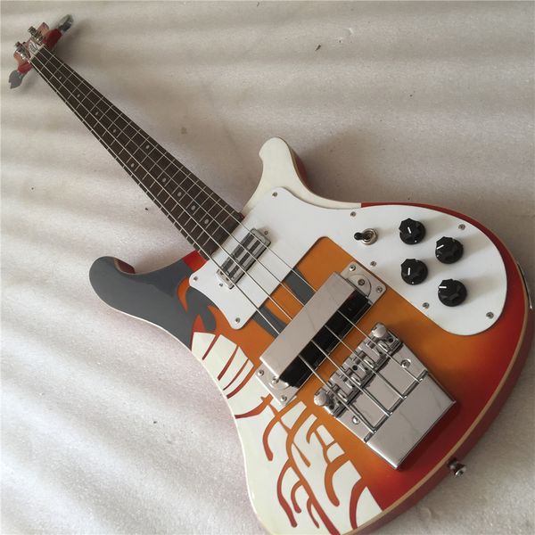 

4 strings model 4003 electric bass guitar with chrome hardwares,white pickguard electric bass guitars guitarra
