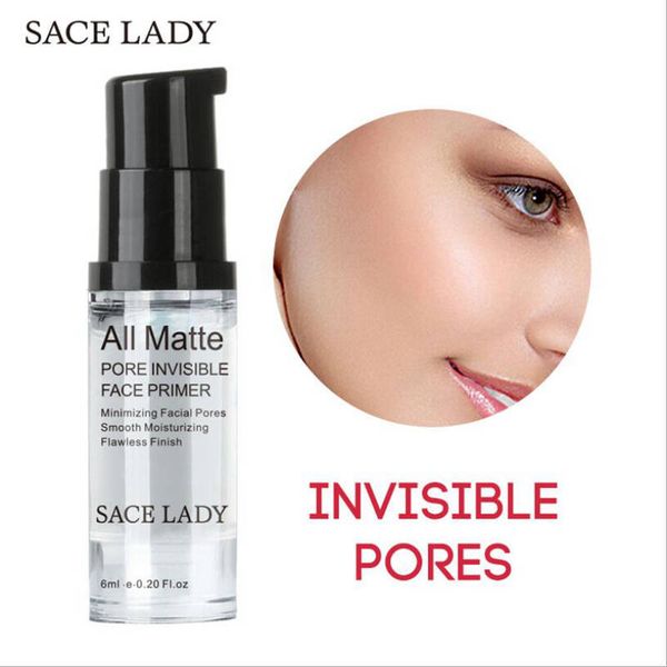 

sace lady pore invisible face primer 6ml /12ml /30ml liquid matte oil-control facial cream brighten nude foundation cosmetic