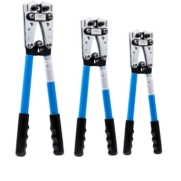 

o тип обнаженного терминала обжимной ручной холодного отжима обжимной инструмент кабель медные алюминиевые клеммные клещи 50 мм2 120 мм2 150