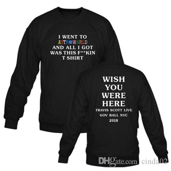 

осень новые толстовки astroworld мужчины женщины одежда топы пуловеры черный красный с капюшоном толстовки, Black