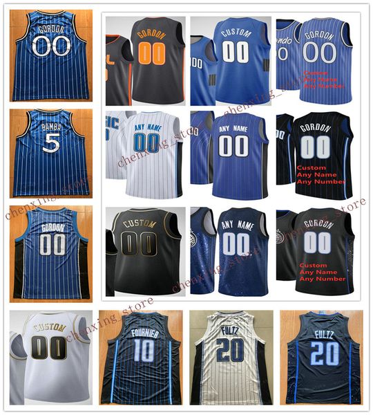 

printed men nikola 9 vucevic aaron 00 gordon evan 10 fournier terrence 31 ross mohamed 5 bamba markelle 20 fultz jerseys 2020 new, Black