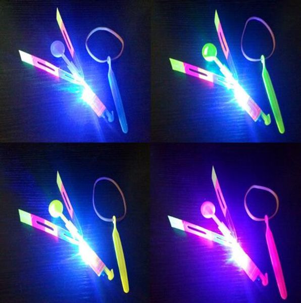 

amazing flashing led arrow rocket helicopter rotating flying cs light up for kids party decoration gift