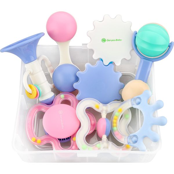 

south korea goryeobaby infant rattle gift set newborns baby toy teeth munchkin soothing chews 0-2-year-old oem