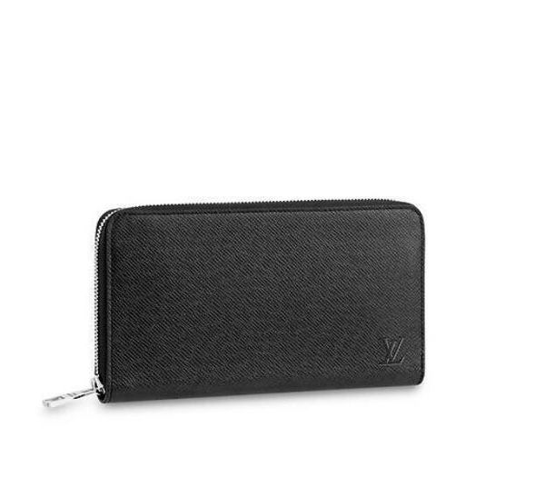

new m30545 zippy organizer men real leather long wallet chain wallets compact purse clutches evening key card holders