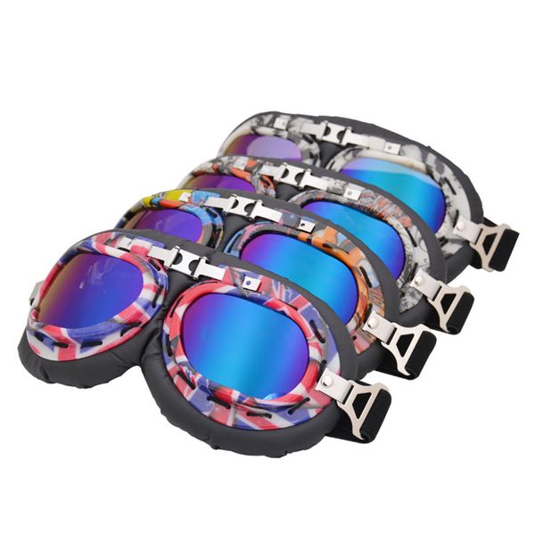 

retro cycling motorcycle goggles motocross glasses uv protection dust-proof sunglasses outdoor bike racing eyewear