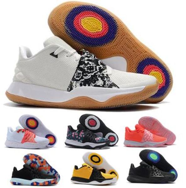 

kyrie low 1 basketball shoes punch dark obsidian amarillo floral uncle drew white black mens fashion designer trainers sneakers shoes