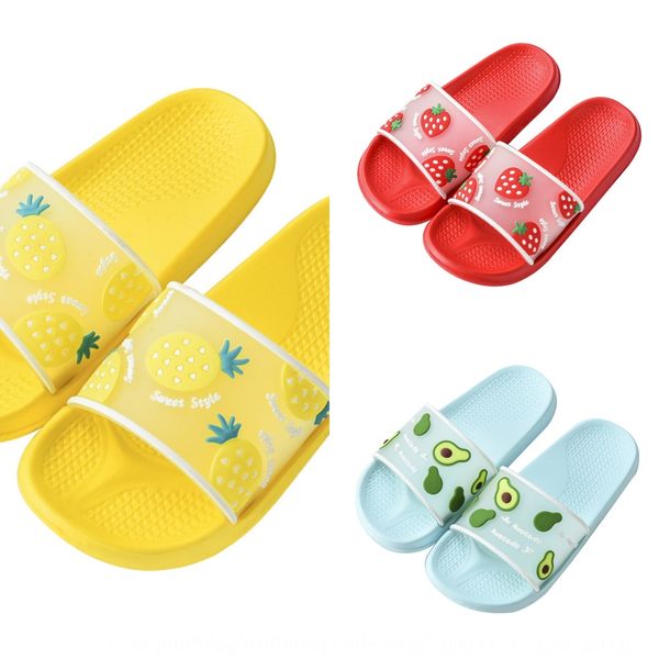 

fruit strawberry cartoon soft bottom one-character for children fruit strawberry slippers eva slippers for boys and girls, Black;grey