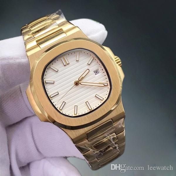 

12 цветов лучшие часы качество nautilus 5711 / 1a-001 механическая автоматическая азия 2813 мужские часы из нержавеющей стали sapphire наруч, Slivery;brown